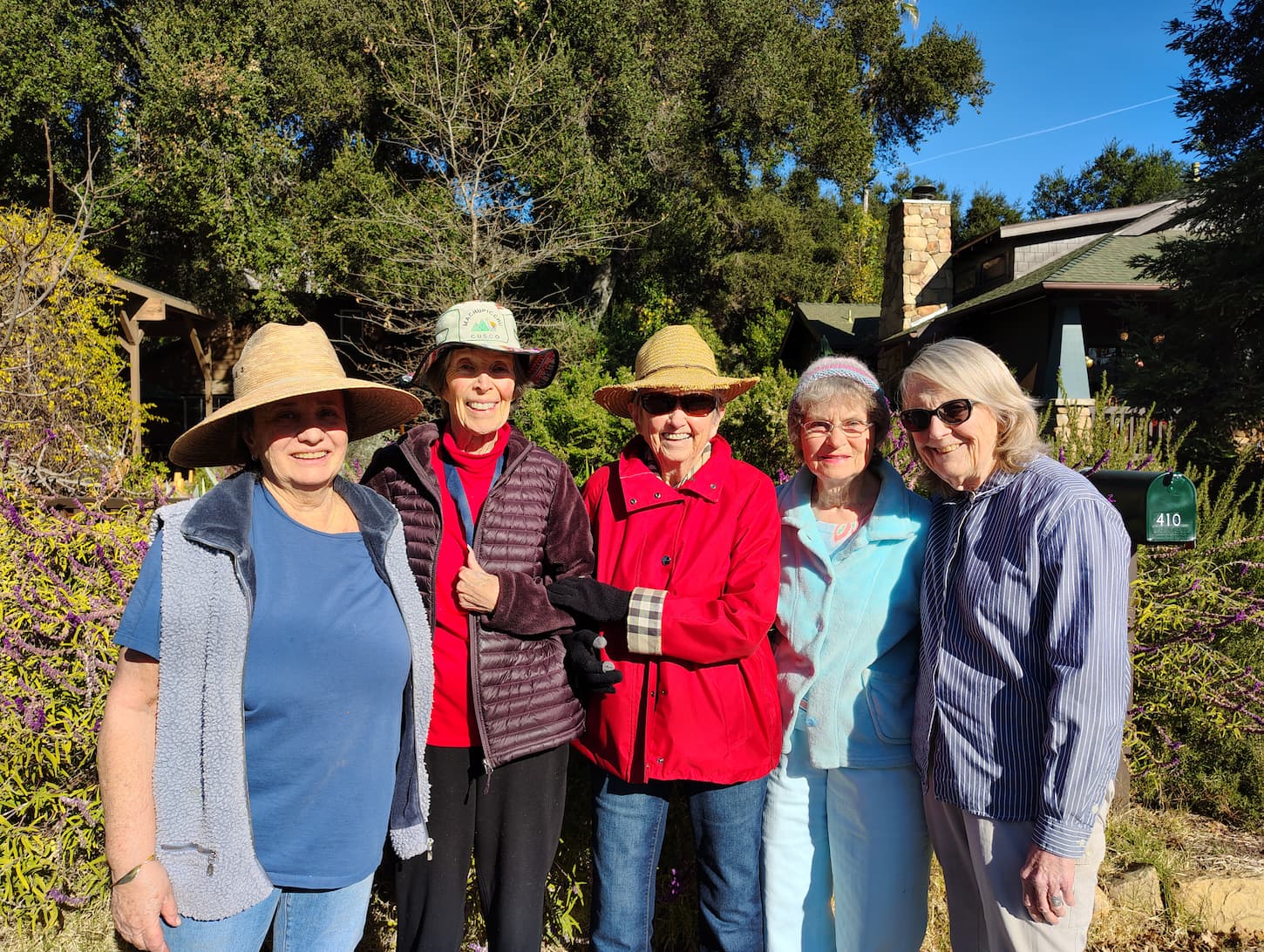 Happy residents enjoying outdoor activities at Gables of Ojai